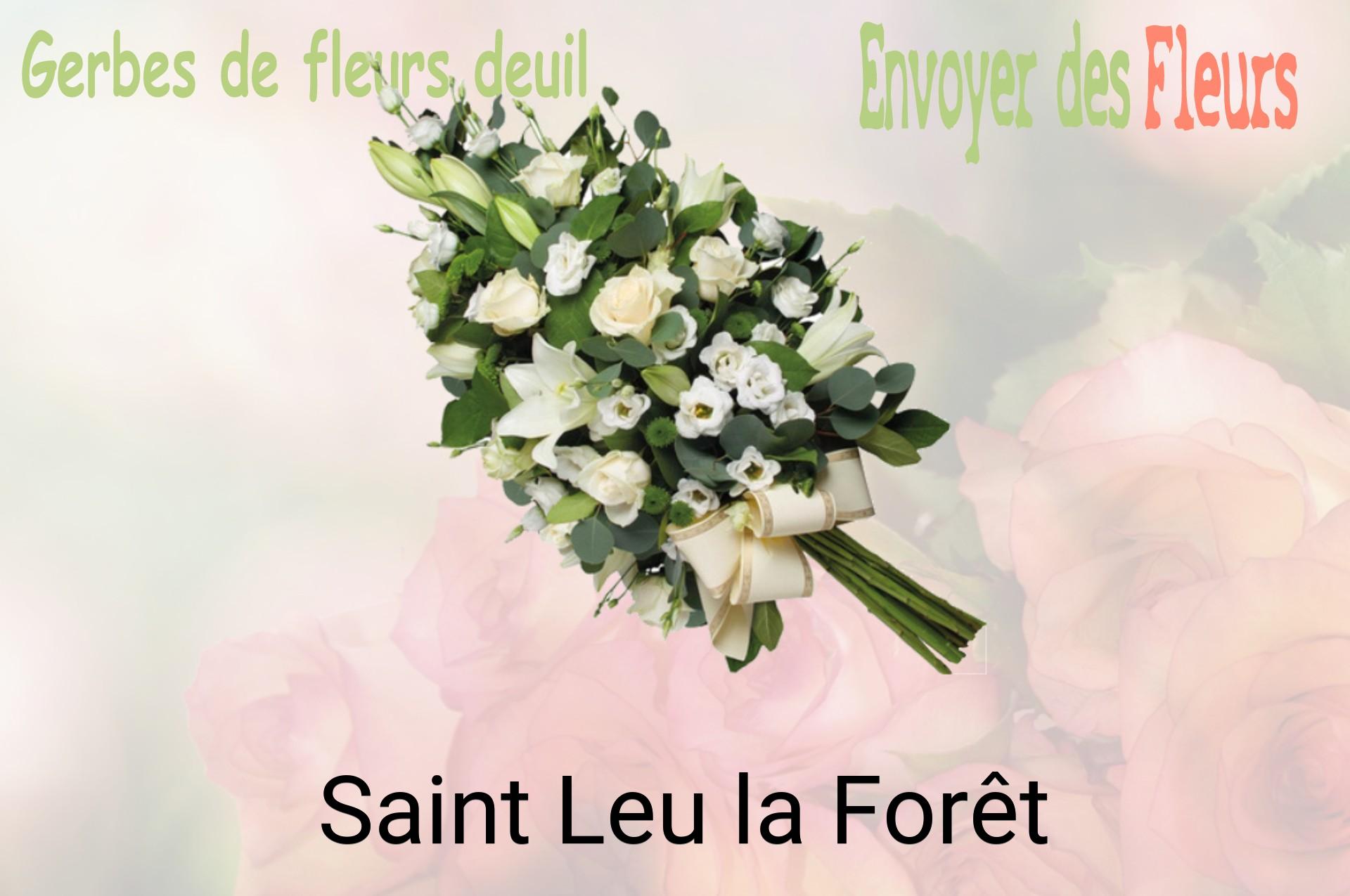 Gerbe de fleurs de deuil livrée à Saint-Leu-la-Forêt